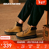 SKECHERS 斯凯奇 女士时尚舒适靴子167901 麦黃色/WTN 36