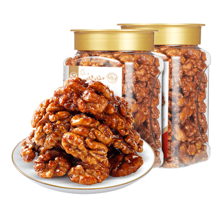 华味亨琥珀核桃仁500g*2罐 酥脆熟坚果烘焙新货