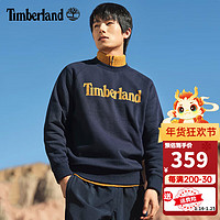 Timberland添柏岚卫衣男装踢不烂户外运动休闲宽松舒适加绒保暖套头衫A2JSV A2JSV433/深宝蓝色 M/175