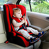 giftedbaby儿童座椅汽车用9个月-12岁婴儿宝宝车载简易便携式可折叠 中国红