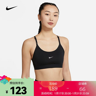 耐克（NIKE） 女子低强度支撑速干衬垫U领运动内衣 INDY CZ4463-010 XL