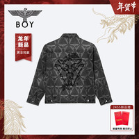 BOY LONDON N50004 三鹰标提花刺绣 黑色 L 男士夹克