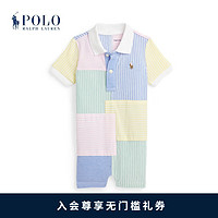 Polo Ralph Lauren 拉夫劳伦 婴童 24年春拼饰棉质短连衣裤RL41218 999-多色 6M