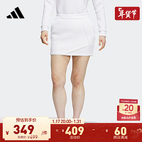 adidas 阿迪达斯 运动半身短裙女装阿迪达斯官方高尔夫HY0841 白 A/M