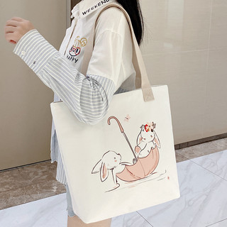 帆布包女2023手提布袋子大容量拎书袋初中补习秋冬单肩包
