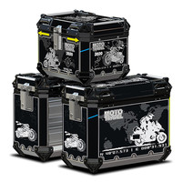 生林摩托车铝合金三箱适用GW250NK400CB400X后备箱升仕钱江骁500防水 H60三箱/边架+底板+转弯灯+内衬