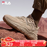 FILA 斐乐 官方男子跑步鞋MARS II火星二代新款复古运动鞋 驼丝锦-DO 42