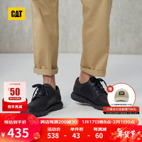 卡特彼勒CAT卡特皮鞋男 户外休闲舒适出行低帮轻便透气单鞋休闲鞋 黑色 40