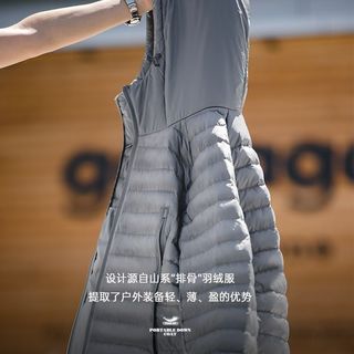 MADEN 马登 工装山系鸭绒轻薄羽绒服连帽保暖户外短款打底羽绒外套男秋冬