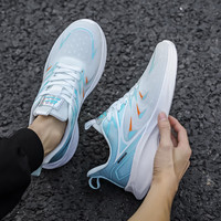 回力男鞋跑步鞋轻便软底运动鞋透气休闲鞋 WXY(ZA)-2598 白蓝桔 44