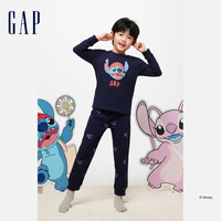 Gap 盖璞 男童春季2024新年款睡衣睡裤居家两件套857722