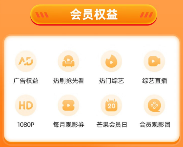 芒果TV 全屏会员月卡 连续包月