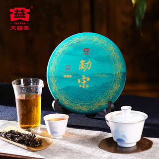 大益茶叶 名山精选5年陈化 普洱生茶 357g勐宋生茶 单饼装357g*1饼