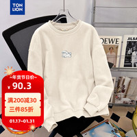 唐狮 TONLION女圆领卫衣WP 米白 L