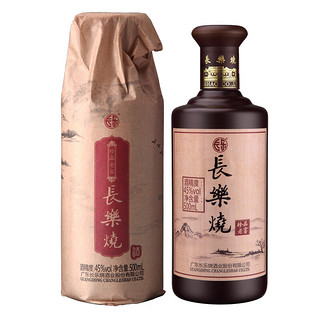 长乐牌 长乐烧45度珍品老窖 500ml 米香型白酒 单支