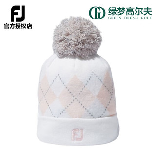 Footjoy高尔夫球帽女FJ保暖时尚百搭加厚舒适气质针织golf圆顶毛球帽 蓝色FH23BWPM-4N