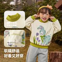 【软弹保暖】冬季男女童儿童卡通加绒卫衣宝宝上衣