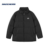 SKECHERS 斯凯奇 短款防风保暖百搭羽绒服休闲运动外套 L422U070-0018