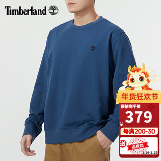 添柏岚（Timberland）卫衣男24春夏户外运动服休闲宽松毛圈保暖套头圆领针织上衣 A276N288 S/170