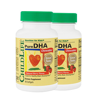 CHILDLIFE 儿童宝宝专用鱼油补脑小金珠DHA 90粒*2