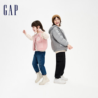 Gap 盖璞 男童冬季款LOGO可脱卸2合1羽绒服夹克保暖连帽两件套836921