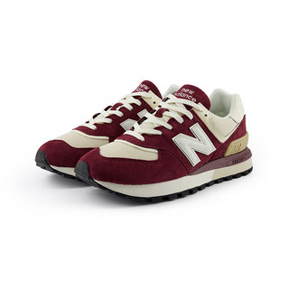 NEW BALANCE运动鞋男鞋女鞋24年复古百搭酒红色休闲鞋574LG系列U574LGRB 38.5 38.5(脚长24CM)