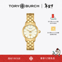 Tory Burch 汤丽柏琦 织表带圆盘手表TB TBW1053 金色 000 OS