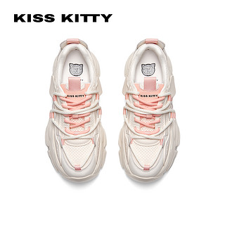 Kiss Kitty KISSKITTY2024年春季新款轻便老爹鞋运动休闲鞋甜酷厚底增高鞋