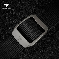 战术鸟R6(钛合金扣)户外尼龙腰带 耐用工作皮带男帆布运动裤带军 115cm