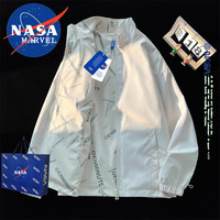 NASA MARVEL夹克男秋冬季外套潮流百搭立领双面穿宽松春款装 白色 M 白色(两面穿) M(115斤-140斤)