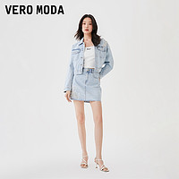 Vero Moda牛仔外套短裙套装2023宽松短款长袖个性女▲