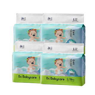 babycare bc babycare  Airpro新升级呼吸裤  Air纸尿裤 L36片*=4包
