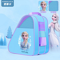 MESUCA儿童轮滑护具背包溜冰鞋三角包袋子单肩大容量收纳包旱冰鞋轮滑包 蜘蛛侠升级三层包