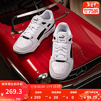 彪马（PUMA） 男女同款休闲板鞋  SLIPSTREAM INVDR LTH 387544 白-黑色-04 35.5