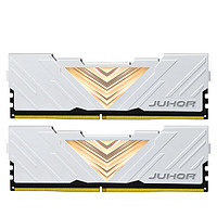 JUHOR 玖合 16GB(8Gx2)套装 DDR4 3200 台式机内存条 忆界系列白甲