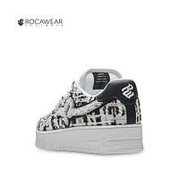 ROCAWEAR xVESSEL×ROCAWEAR 联名明星同款低帮粗花呢情侣2023新款秋板鞋男