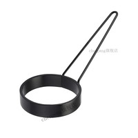 宸芃不粘煎蛋器煮蛋模具圆形煎蛋圈工具黑色特氟龙不沾层厨房家用 煎蛋器