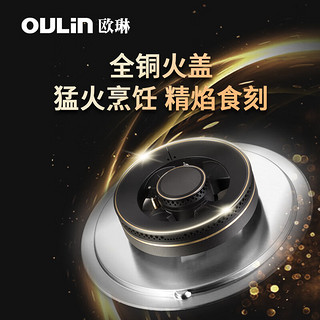 欧琳（OULIN）5.2KW大火力灶具D3013B速火嵌入式聚能盘燃气灶加厚钢化玻璃面板家用大面板聚能环-天然气