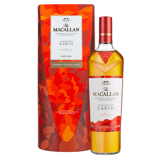 MACALLAN 麦卡伦 单一麦芽苏格兰威士忌斯佩塞洋酒雪莉桶爱丁顿 麦卡伦焕新地球之夜43度 700mL 1瓶