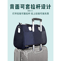 黑金刚 防水可折叠行李包男款旅行袋出差旅游包手提女士短途旅行包大容量