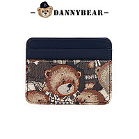 DANNY BEAR 丹尼熊 小卡片可爱熊零钱包袋 DMB0112001 黑古着熊蓝1件