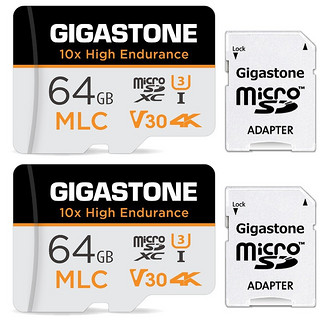 Gigastone 立达 MLC 64GB TF 高度耐用行车记录仪&安防监控MicroSD内存卡