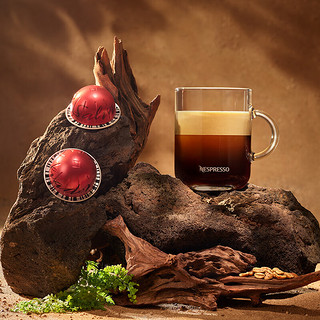 NESPRESSO 浓遇咖啡 Vertuo Pop  家用 商用 全自动咖啡机  含50颗美式黑咖啡胶囊 当燃红套装