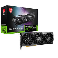 MSI 微星 魔龙 GeForce RTX 4070 SUPER 12G GAMING X SLIM 显卡