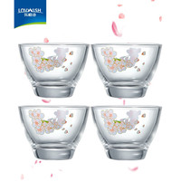 乐唯诗（LOVWISH） 樱花印花玻璃水杯酒杯白酒杯茶杯 樱花杯*4