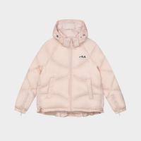FILA 斐乐 女装时尚百搭连帽羽绒服女保暖舒适运动休闲外套女式宽松羽绒服