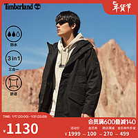 Timberland 男款户外三合一抓绒外套 A2J5B A2J5B001/黑色