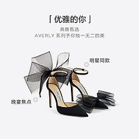 JIMMY CHOO/AVERLY 100 女士蝴蝶结尖头高跟鞋婚鞋JC