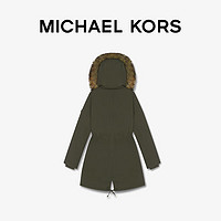 MICHAEL KORS 迈克·科尔斯 女士中长款派克大衣保暖外套 橄榄绿 310 XS