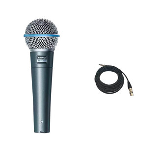  SHURE/舒尔 专业动圈有线话筒+6.5卡农线